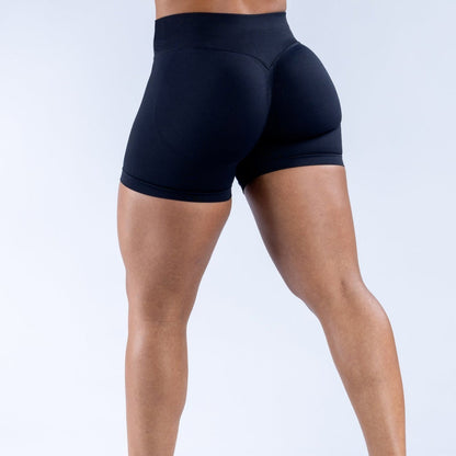 High Elastic Matte Nylon Seamless Low Waist Shorts Fitness Yoga Shorts