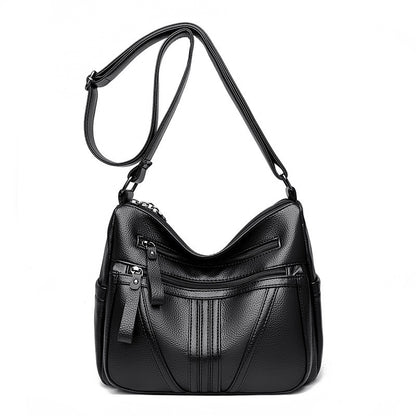 Genuine Leather Simple Shoulder Messenger Bag