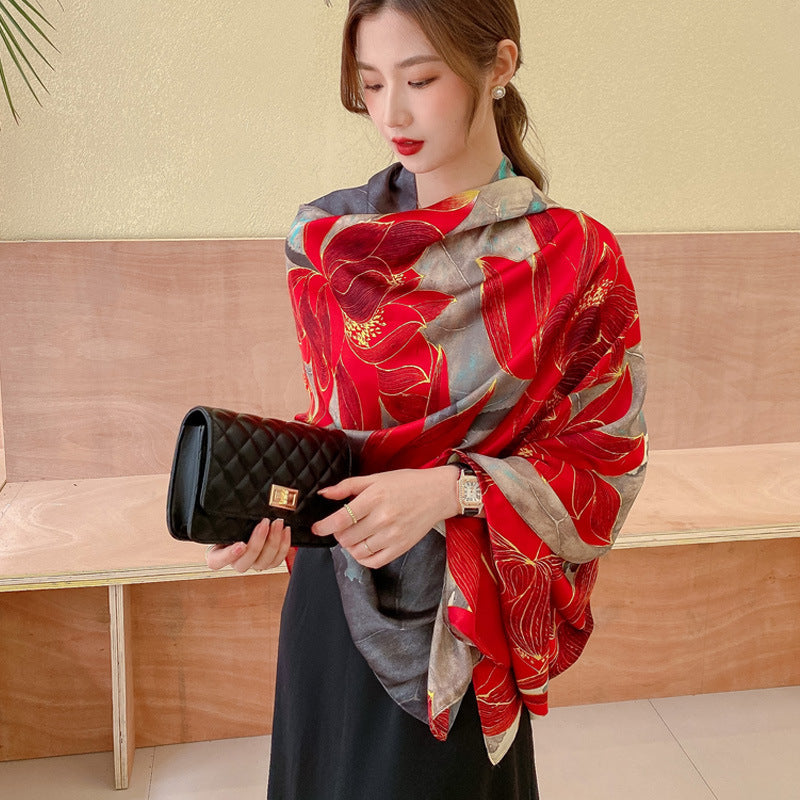 Women's Four Seasons Sunscreen Silk Scarf