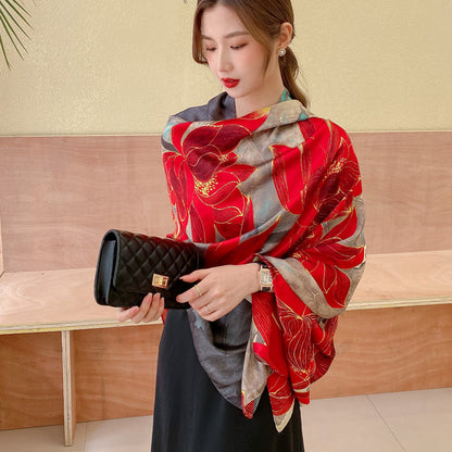 Women's Four Seasons Sunscreen Silk Scarf