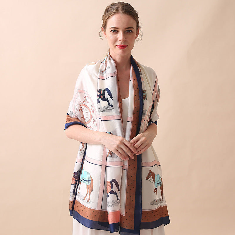 Women's Four Seasons Sunscreen Silk Scarf