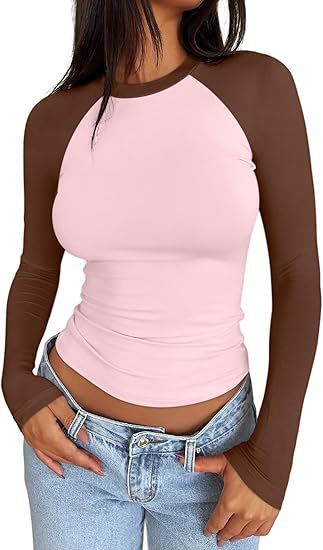 Hot Girl Slim-fit Stretch Color Matching Short Top
