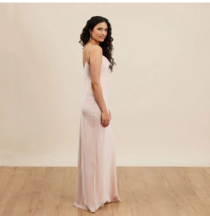 Satin Bridesmaid Dress Girl Group Bestie Dress