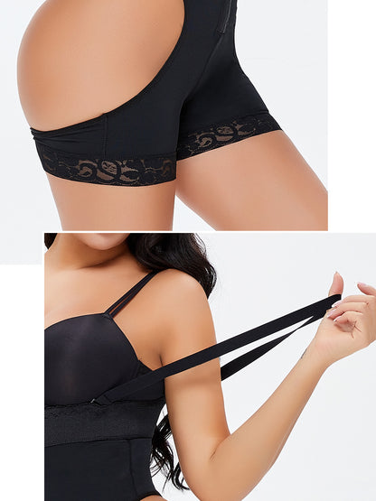 Breasted High Waist Shaping Bodybuilding Shorts