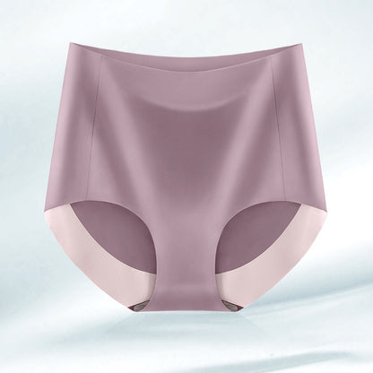 High Waist Seamless Breathable Cotton Antibacterial Women's Panties