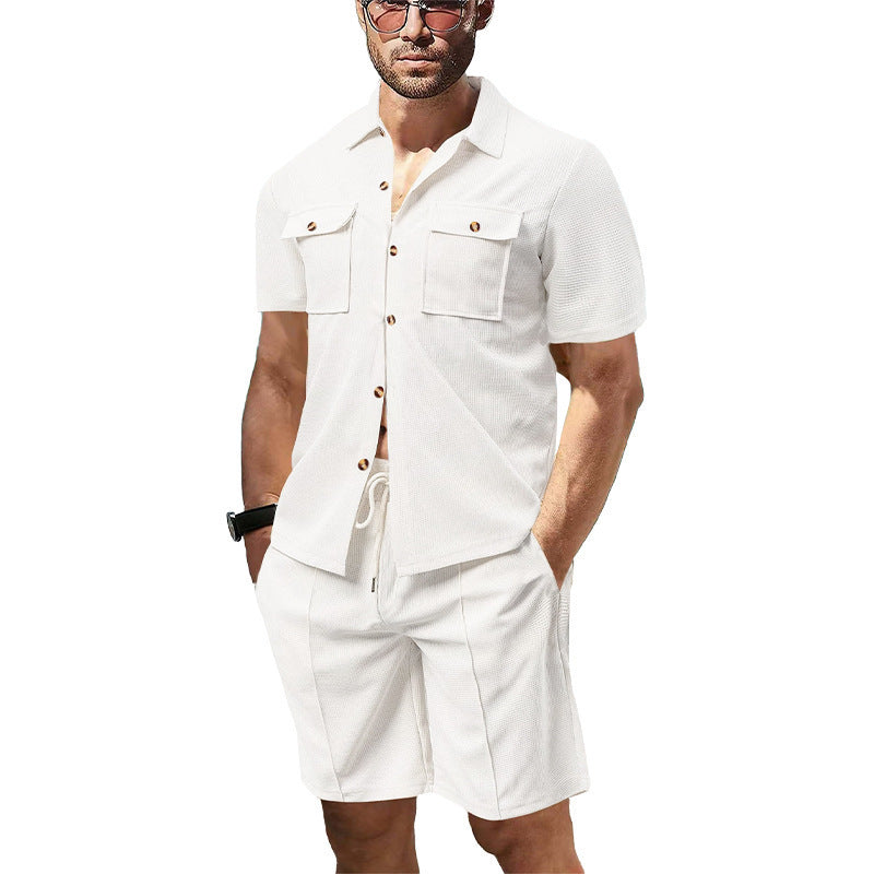 Men's Summer American Leisure Cargo Shirt