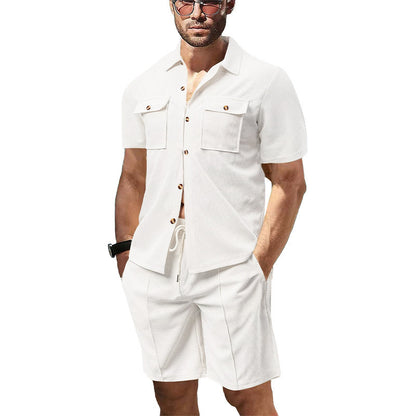 Men's Summer American Leisure Cargo Shirt