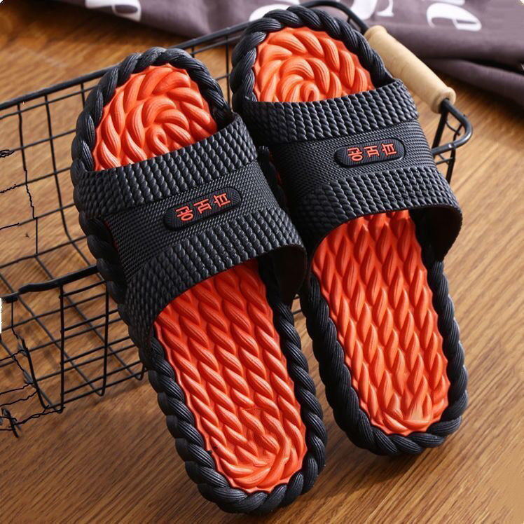 Non-slip Deodorant Slippers Massage Home Slippers