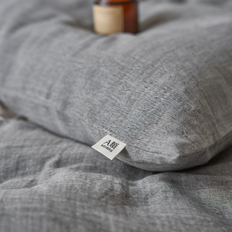 Japanese-style Pure Cotton Double-layer Wrinkle Yarn Four-piece Jacquard Beddings