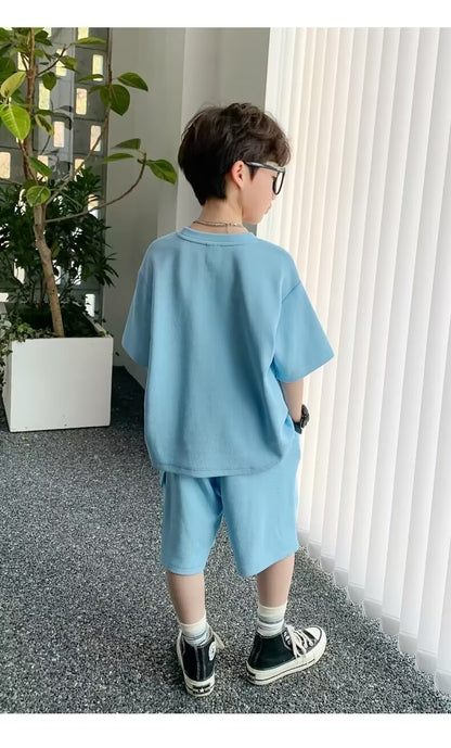 Children's Sports Summer Casual Short Sleeve Suit