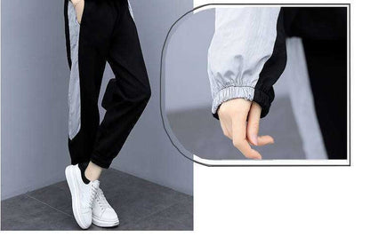 Autumn And Winter New Fat MM Loose Two-piece Suit
