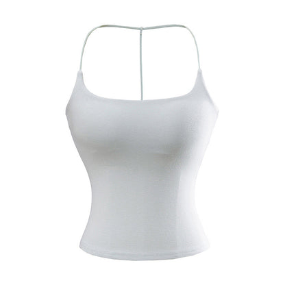 Solid Color Pure Desire Style Slim-fit Detachable Chest Pad Sling