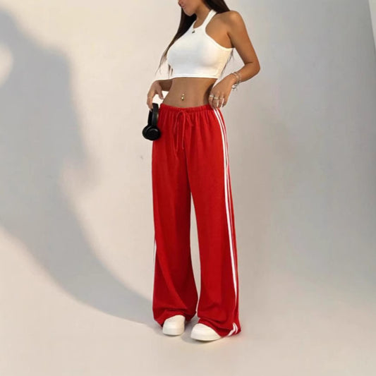Loose Casual Straight-leg Sports Pants Female