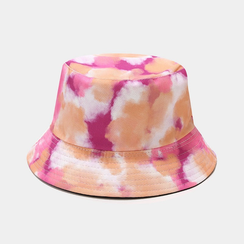 Summer Outdoor Tie-dyed Double-sided Sun Protection Hat