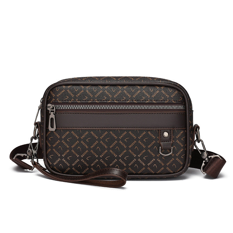 New Casual Shoulder Messenger Bag Large Capacity Men's Handheld Horizontal