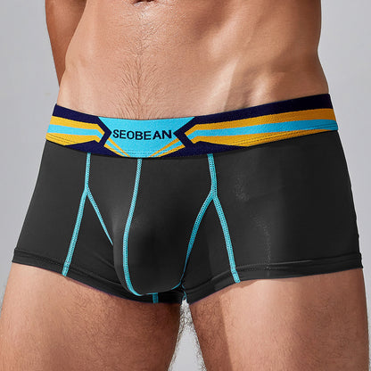 Men's Ice Silk Thin Printed Underwear