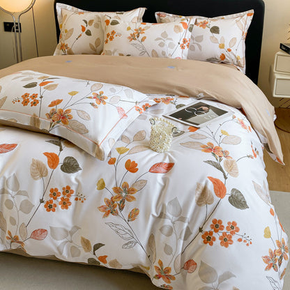 Cotton Four-piece Cotton Quilt Cover Bed Sheet Bedding