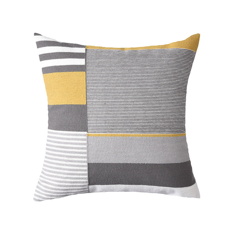 Geometric Abstract Lumbar Cushion Cover Modern Simplicity