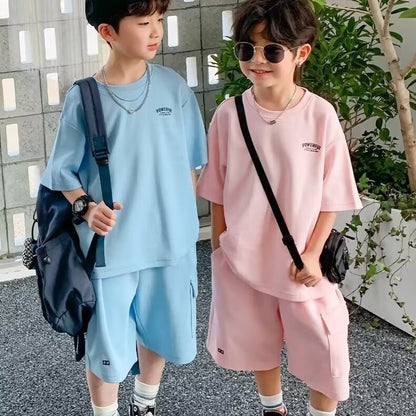 Children's Sports Summer Casual Short Sleeve Suit