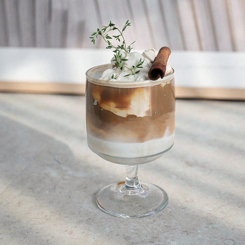 European Style Ice Cream Cup Short Glass