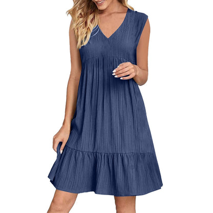 V-neck Niche Design Casual Elegant Lines Dress