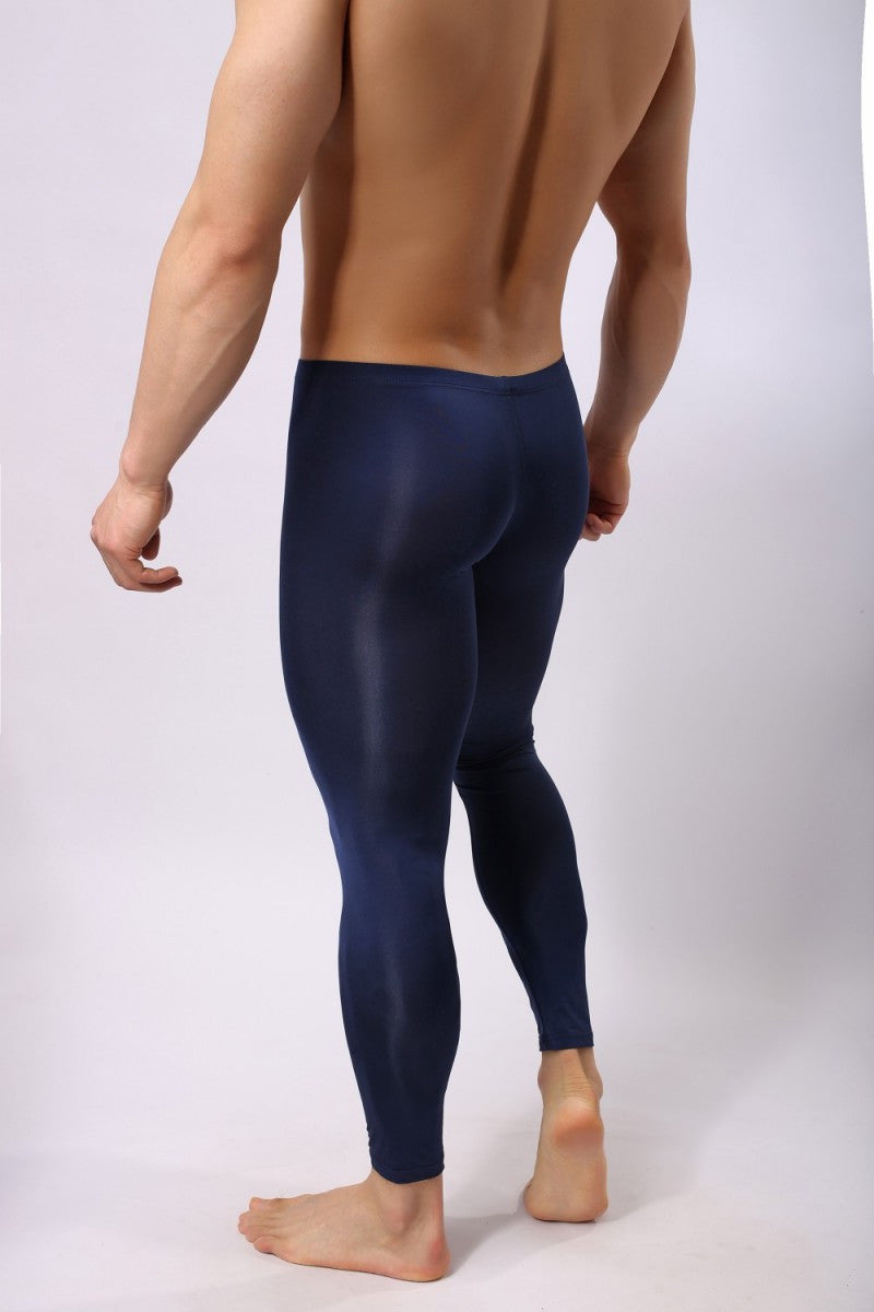 Men's Warm Ultra-thin Ice Silk Tight Home Pants