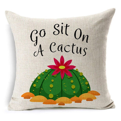 Letter black and white home pillowcase