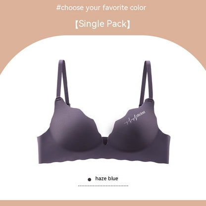 Seamless Lingerie For Women With No Steel Rings And Small Breasts Gathered Together