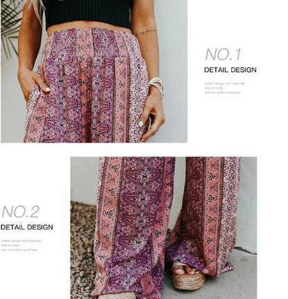 Women's New Ethnic Print Long Pants