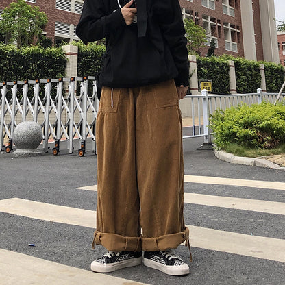 Men's Straight Loose Casual Wide Pants