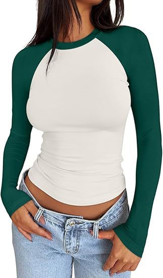 Hot Girl Slim-fit Stretch Color Matching Short Top