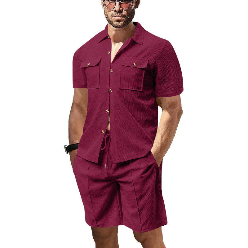 Men's Summer American Leisure Cargo Shirt