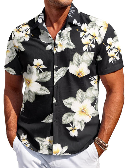 Men's Versatile Trendy Hawaiian Short Sleeve Shirt