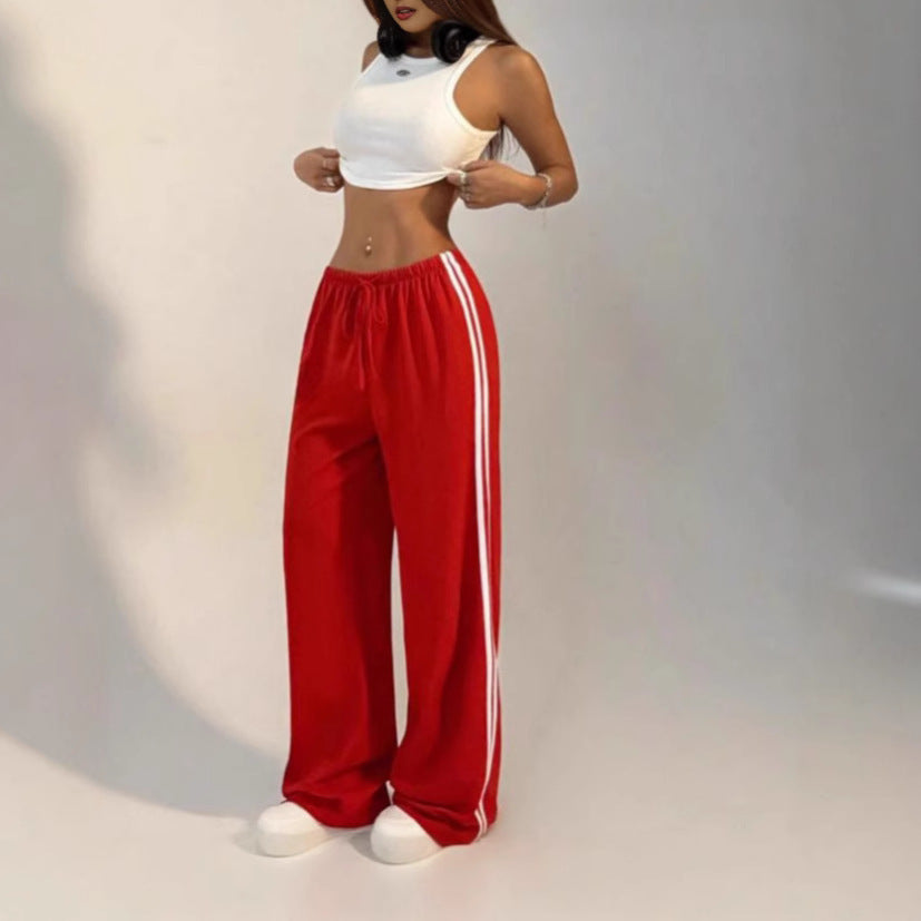 Loose Casual Straight-leg Sports Pants Female