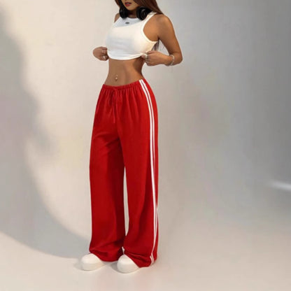 Loose Casual Straight-leg Sports Pants Female