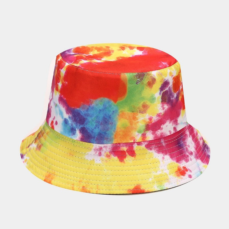 Summer Outdoor Tie-dyed Double-sided Sun Protection Hat