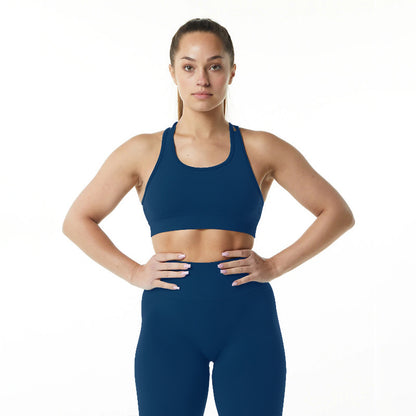 Vest Women's Shockproof High Strength Integrated Underwear Shorts Fitness Yoga Set