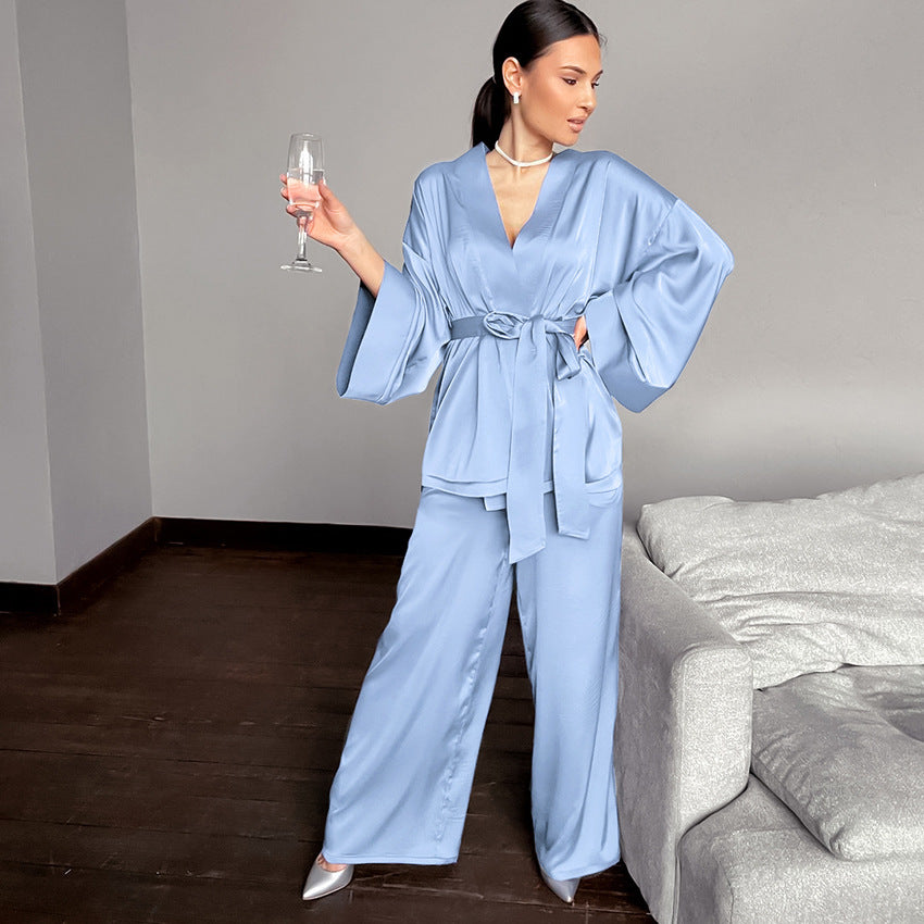 Pure Color Home Suit Loose Ladies