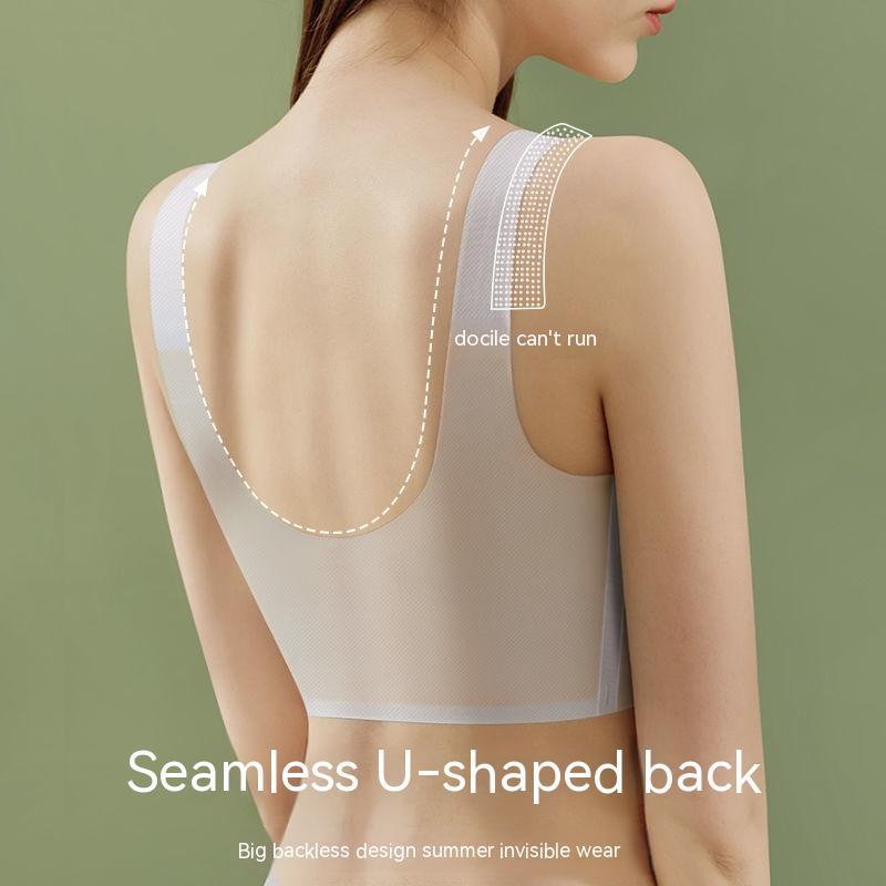Women's Fashion Ice Silk Wireless Vest Underwear
