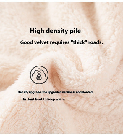 Women's Nightgown Autumn And Winter Long Flannel Thickened Couple Plus Size Loose Bathrobe Coral Fleece