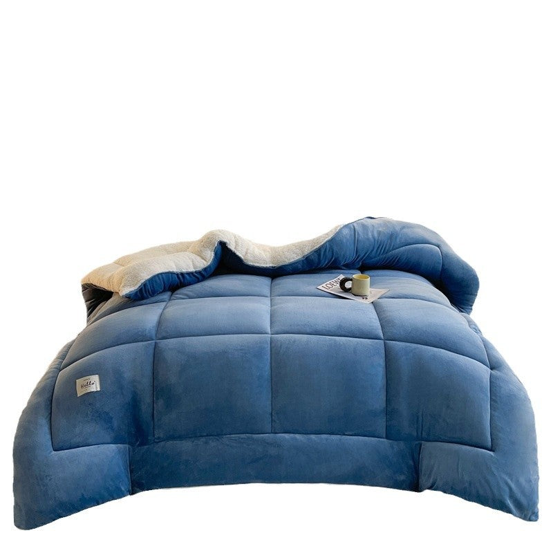 Winter Lambskin Double-sided Velvet Thickened Thermal Quilt