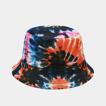 Summer Outdoor Tie-dyed Double-sided Sun Protection Hat