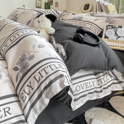 Washed Cotton Student Dormitory Bed Quilt Cover