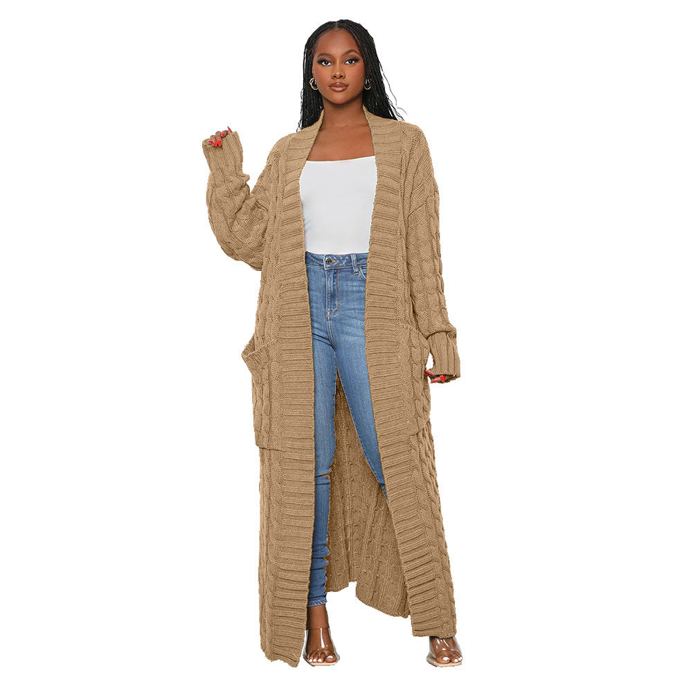 Women's Autumn And Winter New Loose Knitted Cardigan Sweater Jacket