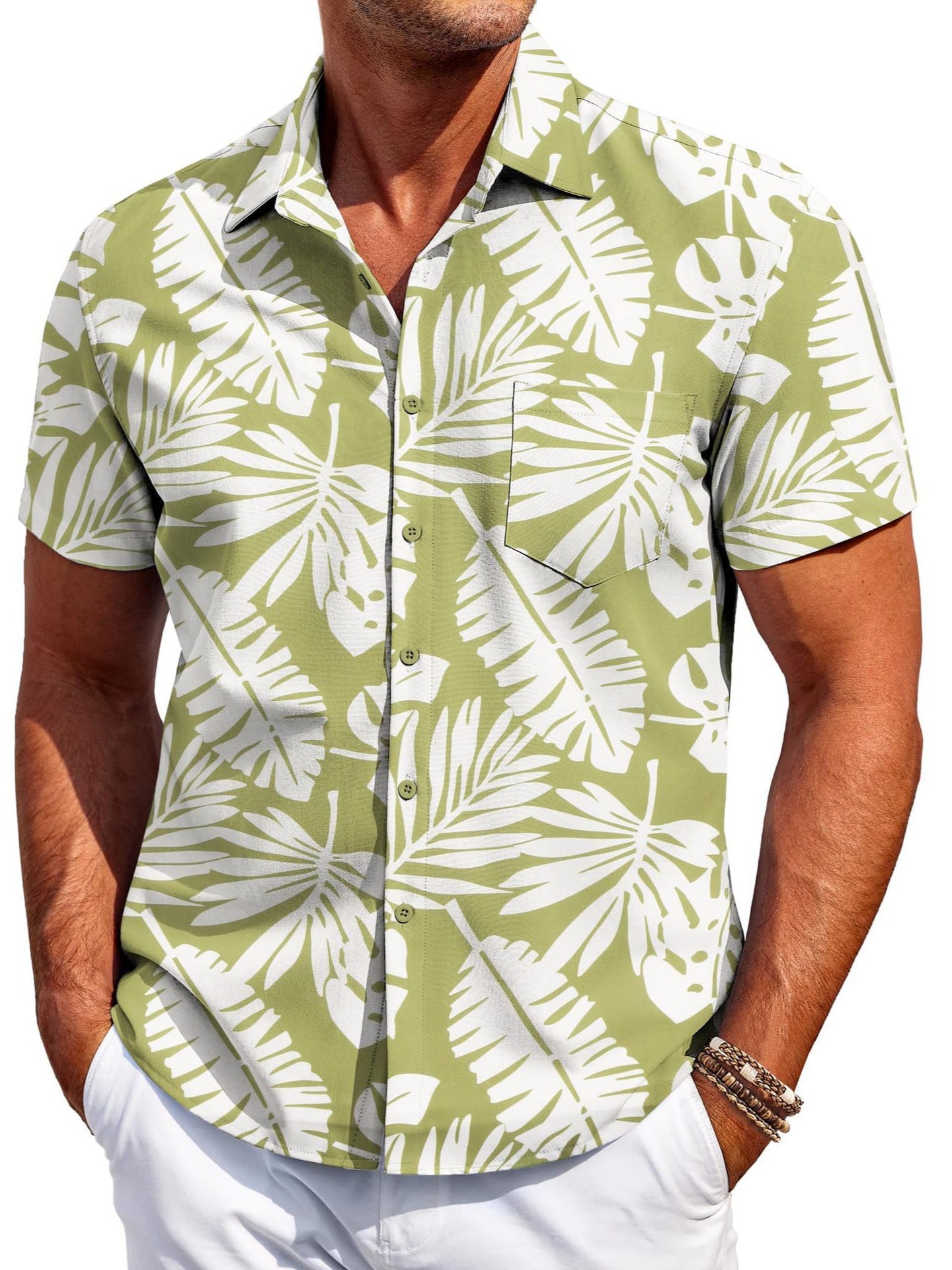 Men's Versatile Trendy Hawaiian Short Sleeve Shirt
