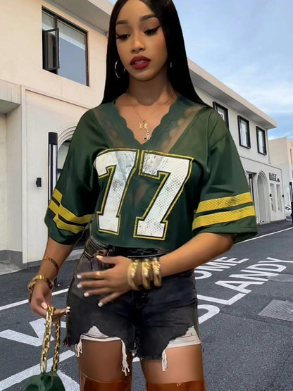 Women's Fashion Casual All-match Short-sleeved Top