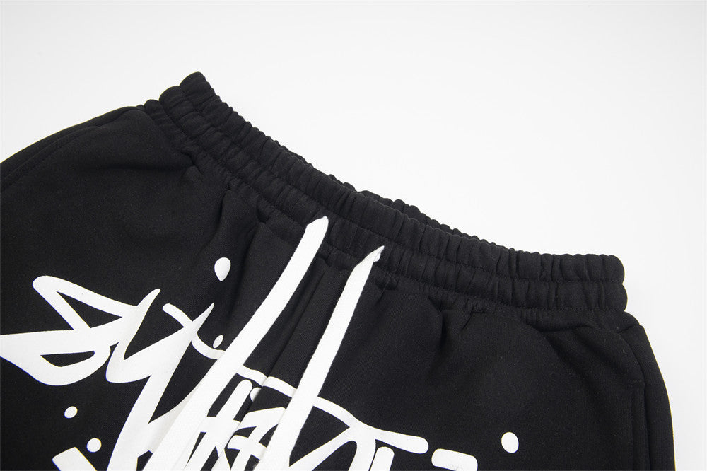 Gothic Lettered Casual Shorts For Men And Women