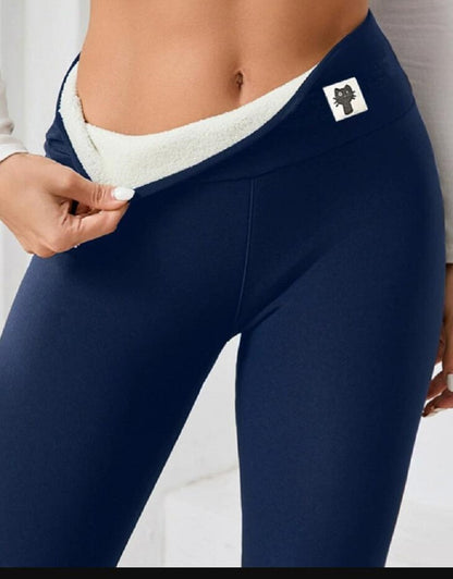 Fleece-lined Thick Light Board Cashmere Leggings