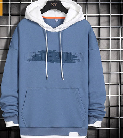 Hooded European And American Letter Shadow Pullover