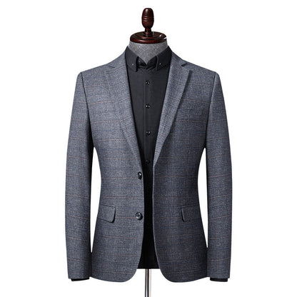 Non-iron plaid suit
